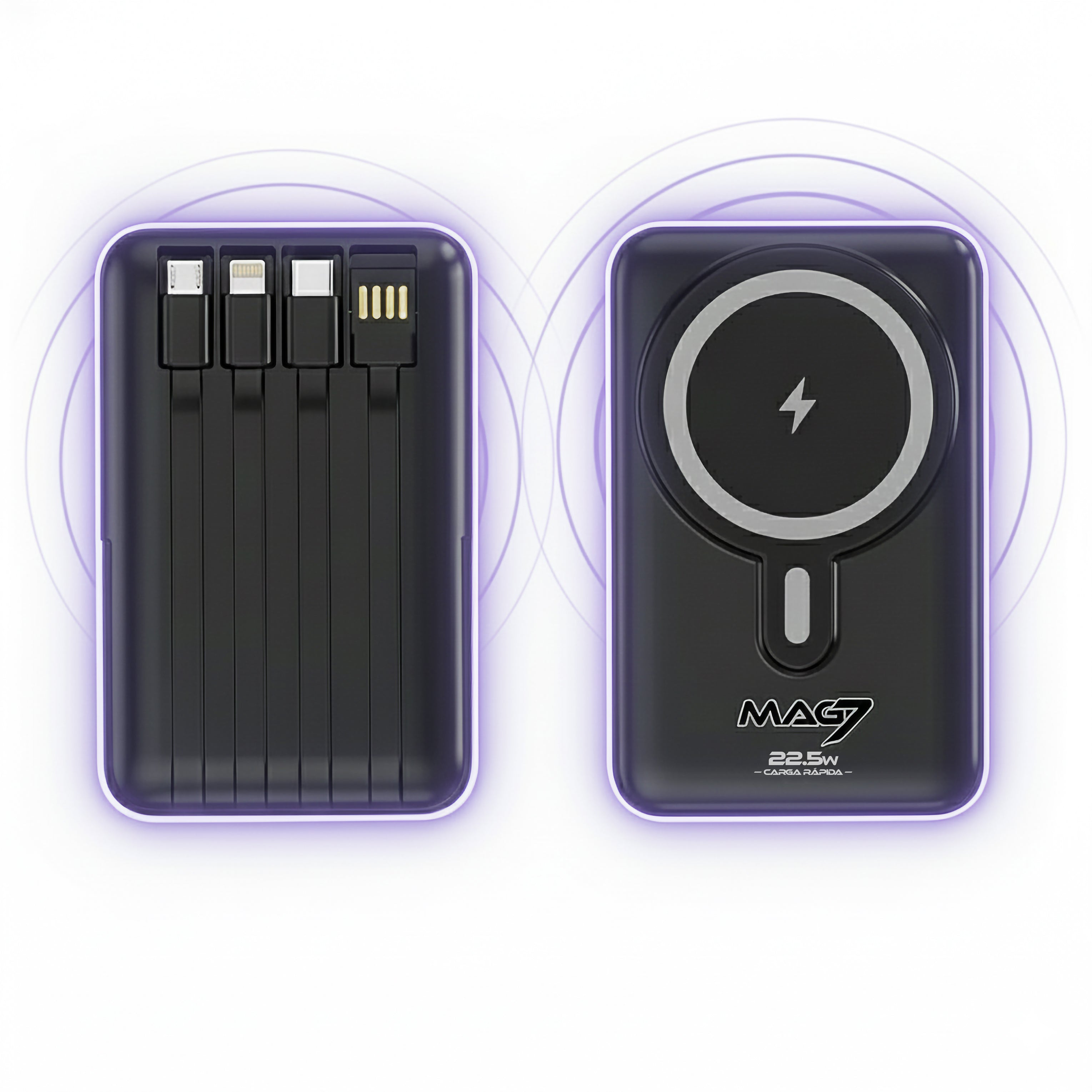 MAG7® Batería Portátil Magnética 7 en 1® | 10.000 mAh